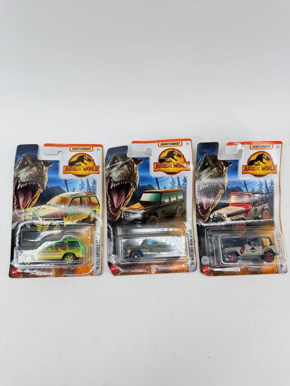 Matchbox Jurassic World Dominion Vehicle Lot Ford Explorer Jeep G Wagon 3Pc